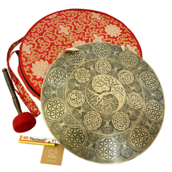 Wind Gong de 54 Cm Grabado Raiz Geometria