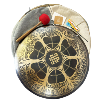 Wind Gong de 58 Cm Grabado Geometría Raiz