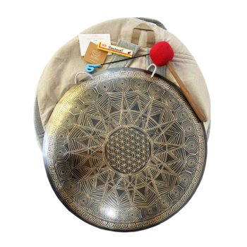 Wind Gong de 58 Cm Grabado Geometría